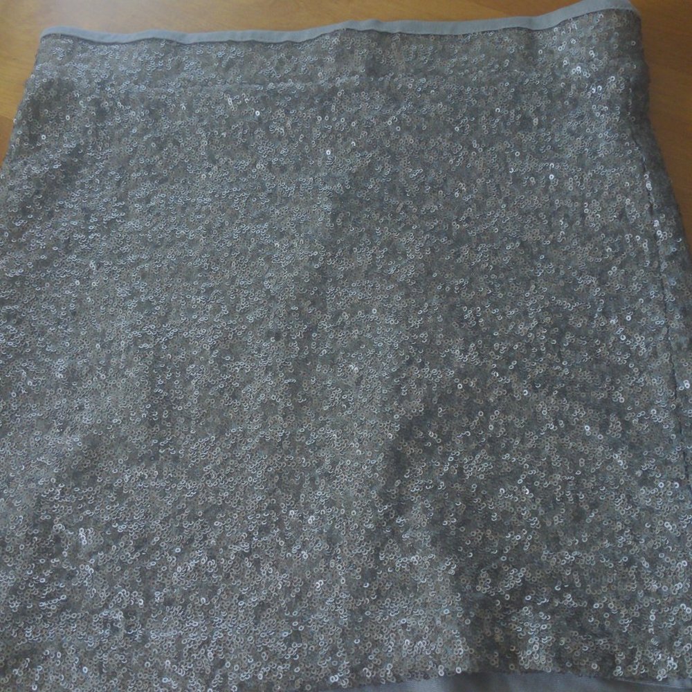 Le Cite silver sequin mini skirt